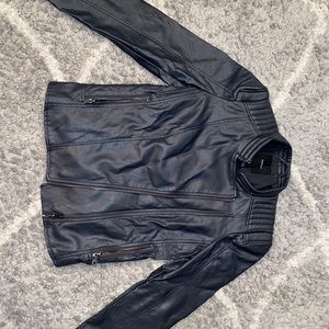 Faux leather jacket